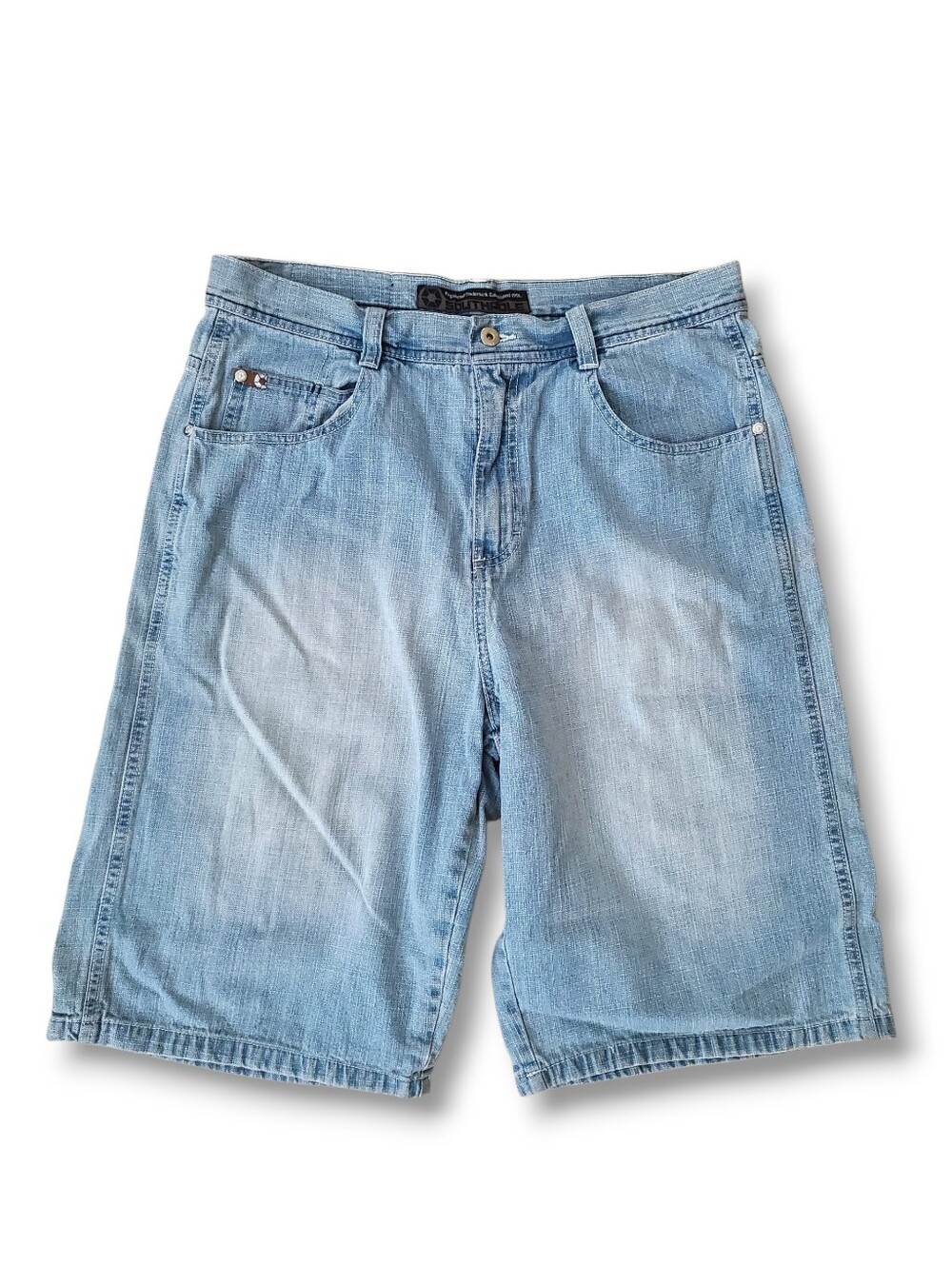 South Pole Y2k Light Wash Denim Shorts, Waist Size 36 Baggy Hip Hop